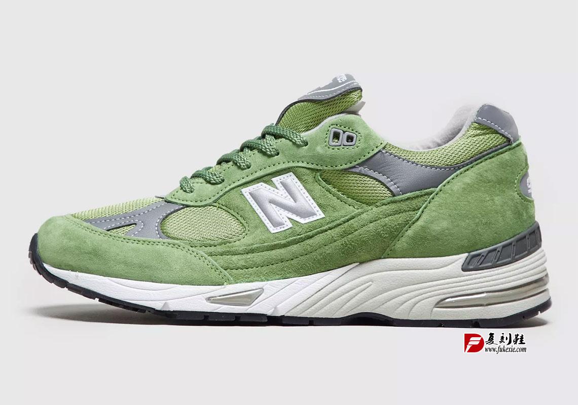 春日气息，New Balance 991 “Green Suede” 现已上架