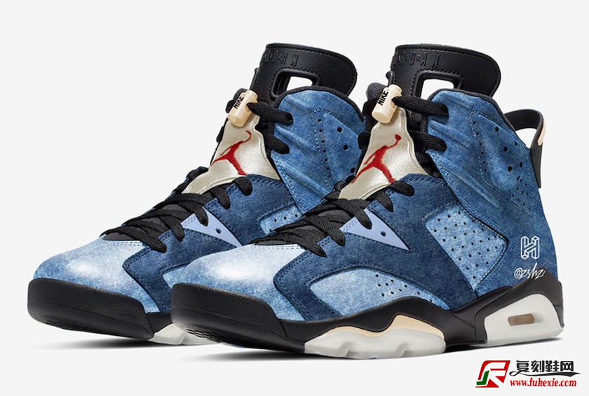 Air Jordan 6“Washed Denim” 货号：CT5350-401  | 复刻鞋网 fukexie.com