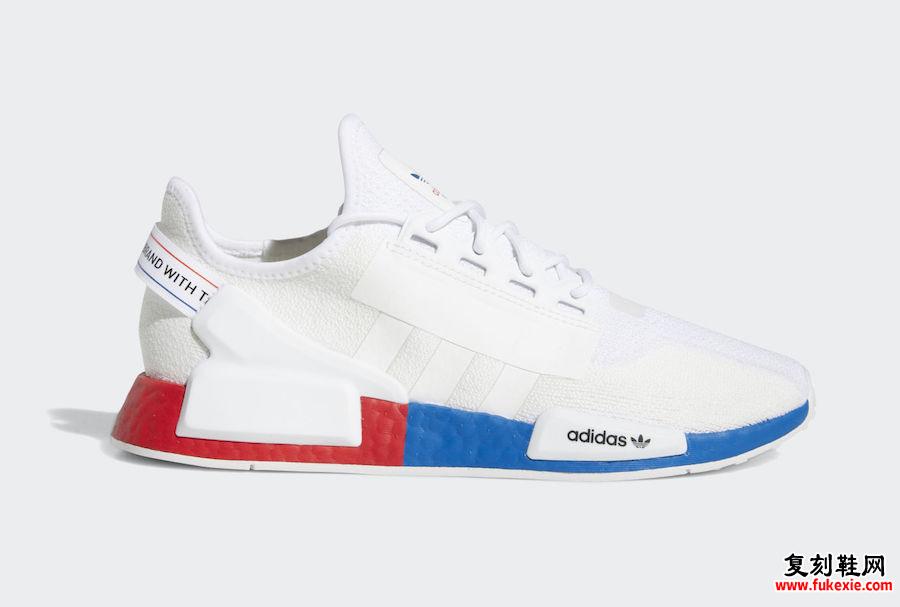 adidas NMD R1 V2 White Red Blue FX4148发售日期