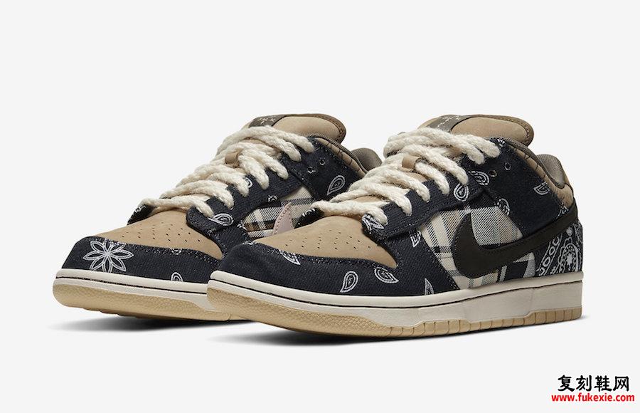 Travis Scott Nike SB Dunk Low CT5053-001发售价格