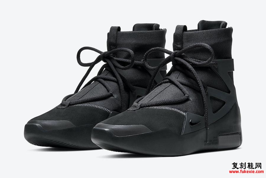 Nike Air Fear of God 1 Black Noir AR4237-005发售日期