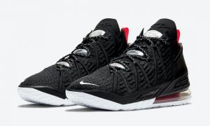 Nike LeBron 18 Black University Red White CQ9283-001发售日期信息