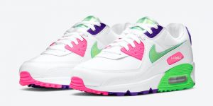 Nike Air Max 90 Green Pink Purple DH0250-100发售日期