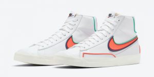 Nike Blazer Mid 77 Infinite White蓝绿色深蓝色DA7233-102发售日期