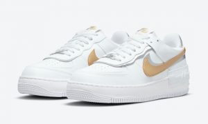 Nike Air Force 1 Shadow White Metallic Gold Silver DM3064-100发售日期