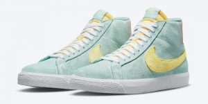 Nike SB Blazer Mid Light Dew Citron Green Glow DA1839-300发售日期