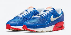 Nike Air Max 90 Blue White Crimson DM8316-400发售日期