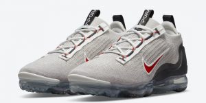 Nike Air VaporMax 2021 Light Bone University Red DH4085-003 发售日期