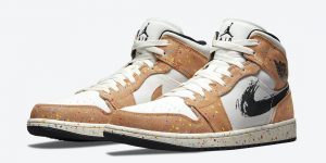 Air Jordan 1 Mid SE Brushstroke DA8005-100 发售日期