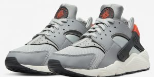 Nike Air Huarache 灰橙 款式代码：DR8606-001 发布日期