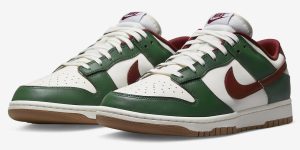 Nike Dunk Low Gorge Green Team Red FB7160-161 发布日期